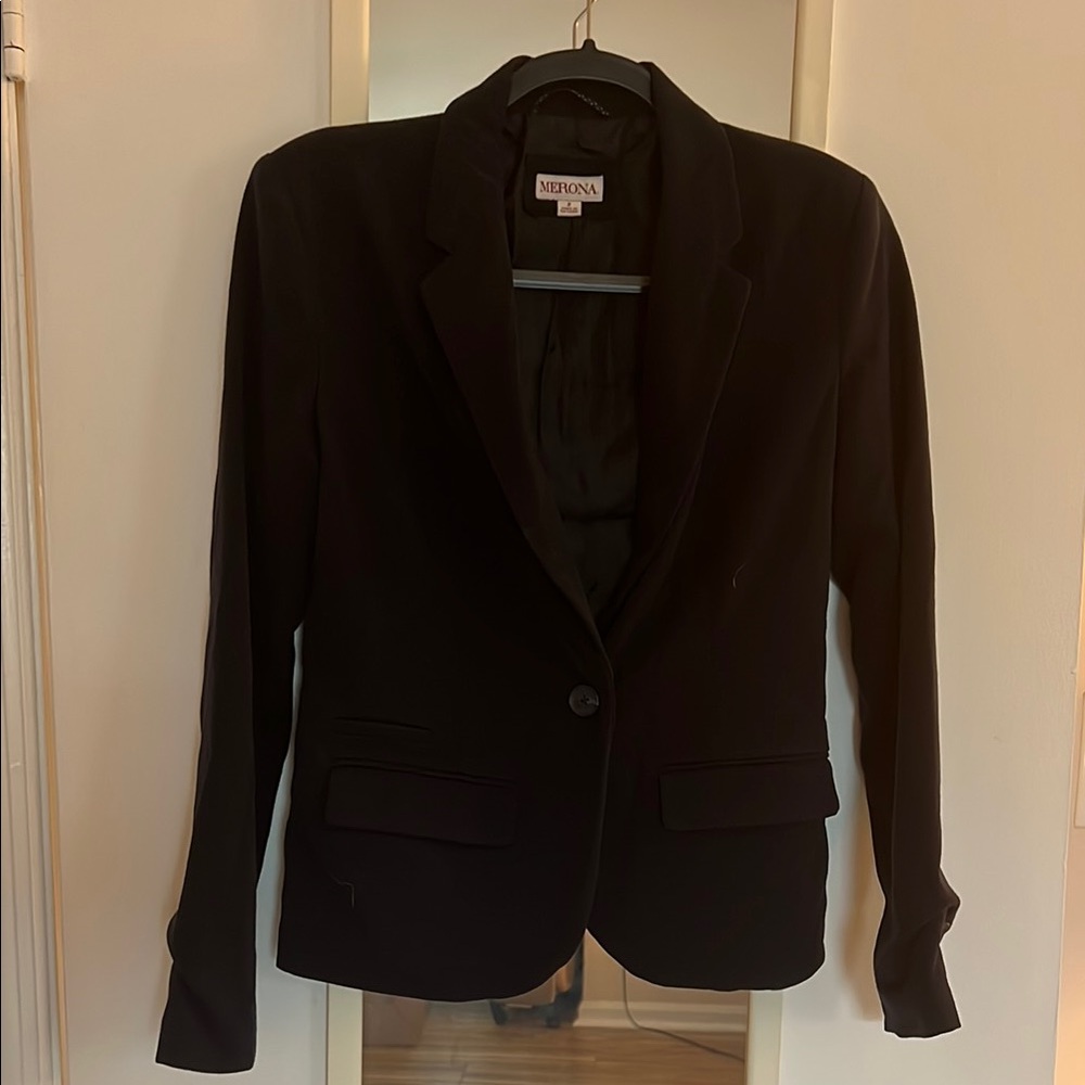 Merona sz 2 Women's Navy Blue Blazer